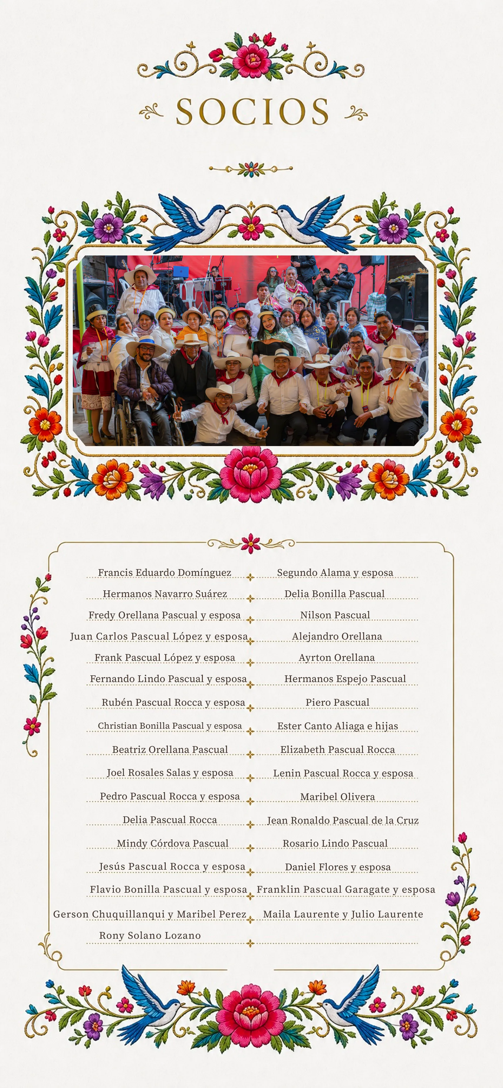 Socios de la Congregación Santiaguera Familia Pascual